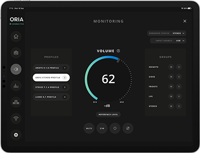 Audient Oria iPad Remote App