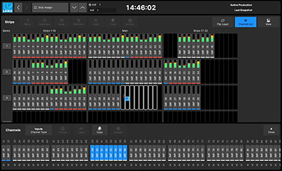 Version 10.12 Strip Assign page