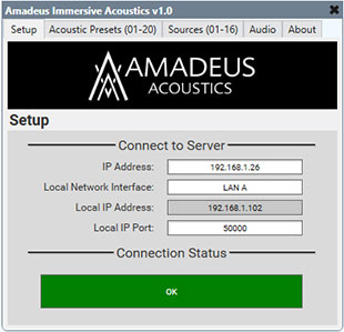 Amadeus Immersive Acoustics plug-in