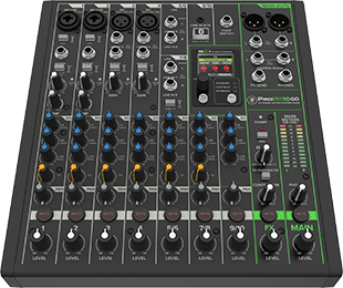 Battery-powered ProFX10 Go mixer