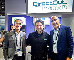 George Zakaria (Beamcast), Lorenzo Sassi (DirectOut), Tareq Eid (Beamcast)