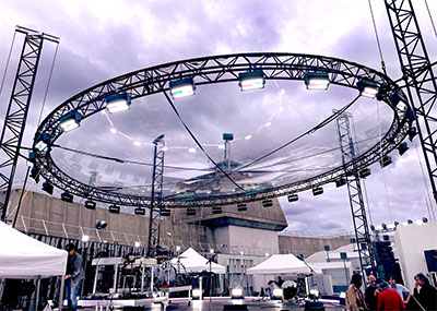 Olympic Celebrations on the roof of Paris Charles De Gaulle Airport 