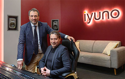 Iyuno France MD Gregory Frutin and Head of Technical Services Antoine Peres 