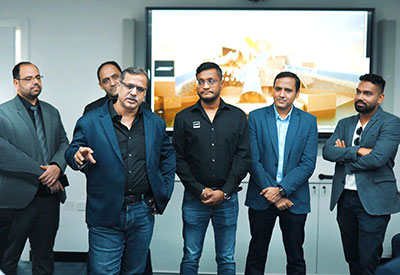 Bose Professional Regional Sales Director Nittin Dargan was accompanied by his team to welcome guests and partners at the opening of the company’s Dubai office and Experience Center