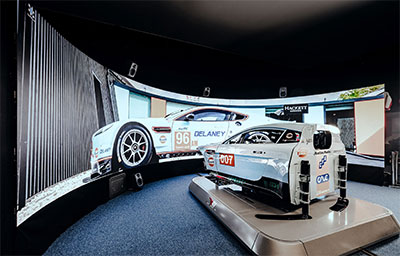 The CAVE motor racing simulator facility in Seinäjoki, Finland 