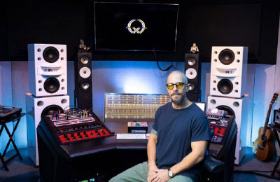 Gudwin says the monitors have ‘leveled-up’ his workflow and massively impacted his studio