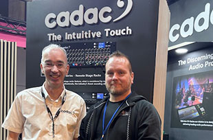 Godbehear, Cadac Consoles Director of Marketing & Business Operatios, and Mika Isotalo, Aura Audio MD & Sales