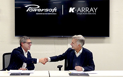 Powersoft acquires 51% of share capital of K-Array, with option to reach 100%